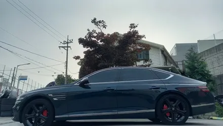 올뉴 제네시스 G80 RG3 유광블랙 분체도장 20인치순정휠 장착후기 / 시흥시 대야동