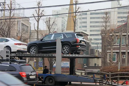 (실시간) 팰리세이드 신차 탁송 팀에이원으로 도착 후 검수 시작~ / 구리 교문동