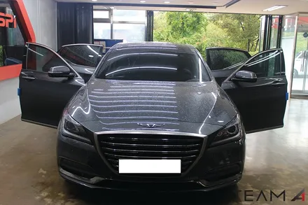 제네시스 G80 엠비언트 작업 시 도어 무드램프 서비스~~ / 구리 교문동