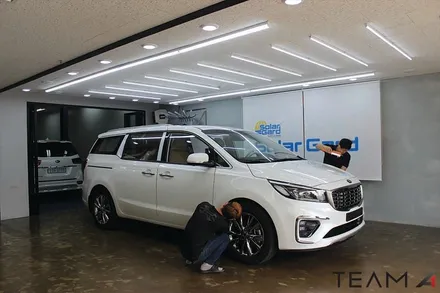 카니발 팀에이원 신차 탁송 패키지로 한 번에 시공~~ / 구리 교문동
