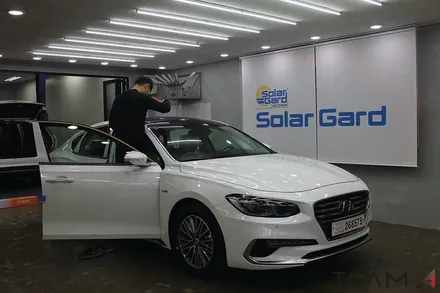 팀에이원 그랜저 IG 신차 탁송 패키지!! [솔라가드 새턴 + 아이나비 QXD1500] / 구리 교문동