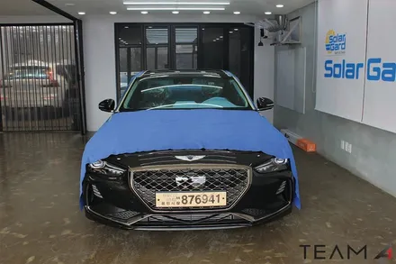 신차 탁송 패키지 「제네시스 G70 시공」 [썬팅+언더코팅+블랙박스+유리막코팅] / 구리 교문동