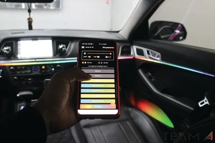 제네시스 G80 스포츠 코더스 엠비언트 비노출 시공 / 구리 교문동
