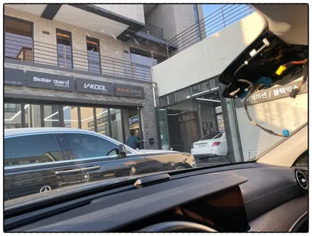 벤츠 어보브 윈드블루썬팅 재시공영상 / 대전, 청주, 천안, 세종