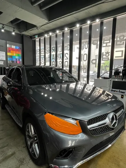 벤츠 GLC 220D 3M 화이트 유광 전체랩핑 / 화성 봉담