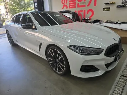BMW 850i 전체 랩핑, 사틴 펄 화이트로 고급스럽게 변신! / 화성 봉담