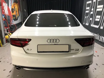 아우디 A7 전체랩핑 , 다이아몬드 화이트 , 다이아몬드 화이트 전체랩핑 , 풀 PPF , PPF , 화성 전체랩핑 , 랩핑전문점 팀라비드 / 화성 봉담