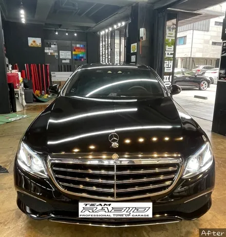 벤츠 E클래스 W213 에이버리 유광블랙 전체랩핑 / 화성 봉담