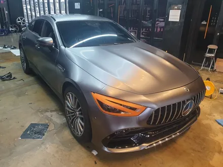 벤츠 AMG GT 43 전체랩핑,사틴다크그레이랩핑,사틴다크그레이,전체랩핑,수원랩핑,광교랩핑,팀라비드,벤츠랩핑,AMG랩핑 / 화성 봉담