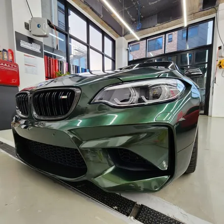 BMW M2 미드나잇그린랩핑, 미드나잇그린,고광택필름,M2랩핑,수원랩핑,화성랩핑,팀라비드,팀라비드카스킨,BMW미드나잇그린,고광택필름도소매,가맹점문의,체인점,가맹체인,파트너쉽문의 / 화성 봉담