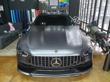 벤츠 AMG GT 43 전체랩핑,사틴다크그레이랩핑,사틴다크그레이,전체랩핑,수원랩핑,광교랩핑,팀라비드,벤츠랩핑,AMG랩핑 / 화성 봉담
