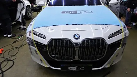 BMW 7시리즈 틴팅 마감이 들떠서 재시공을 고민중이시라면!