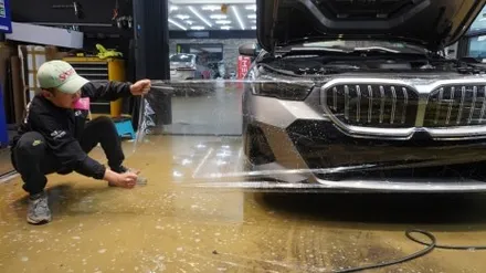 BMW 5시리즈 차량 앞범퍼, 사이드미러, 필러, 실내 - 생활보호 PPF, 썬팅 제니스 ir - 전면 30%, 측후면 15% 시공 완료