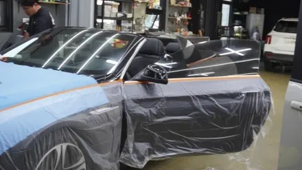 2015 BMW 6시리즈 전면 LX 55%/측후면 LX 25% 썬팅 재작업