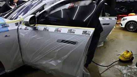 BMW 7시리즈 틴팅 마감이 들떠서 재시공을 고민중이시라면!