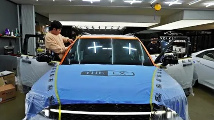 싼타페 mx5 영맨 서비스 필름에서 The LX 보그 필름으로 재시공 처방!!! by 틴모터스 / 더엘엑스인천청라원창 / 솔라가드프리미엄인천청라원창