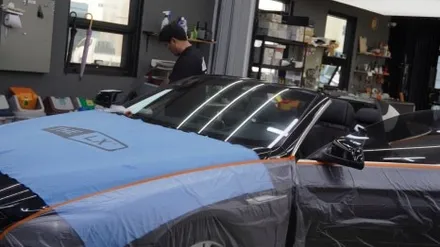 2015 BMW 6시리즈 전면 LX 55%/측후면 LX 25% 썬팅 재작업