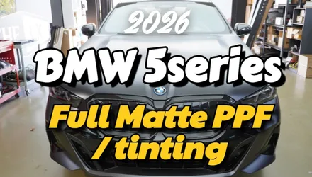\'BMW 5시리즈\' 차량 전체 무광 PPF 시공 완료 !