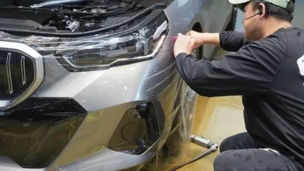 BMW 5시리즈 차량 앞범퍼, 사이드미러, 필러, 실내 - 생활보호 PPF, 썬팅 제니스 ir - 전면 30%, 측후면 15% 시공 완료