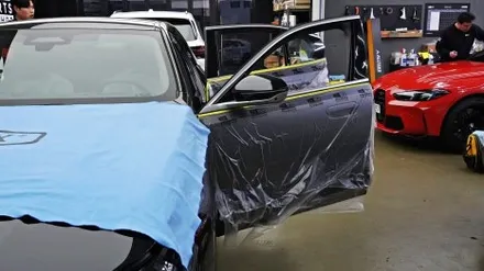 청라썬팅 BMW 5시리즈 520i 신차패키지부터 크롬죽이기, 보조배터리, 블랙박스까지 !
