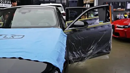 청라썬팅 BMW 5시리즈 520i 신차패키지부터 크롬죽이기, 보조배터리, 블랙박스까지 !