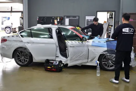 청라 썬팅 bmw 520d 보그(VOGUE) 열차단율 최고의 필름~여름대비하자~