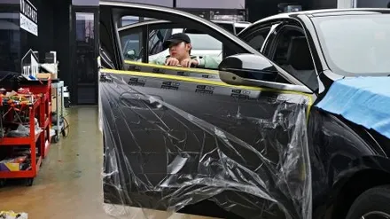 청라썬팅 BMW 5시리즈 520i 신차패키지부터 크롬죽이기, 보조배터리, 블랙박스까지 !