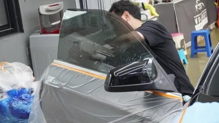 2015 BMW 6시리즈 전면 LX 55%/측후면 LX 25% 썬팅 재작업