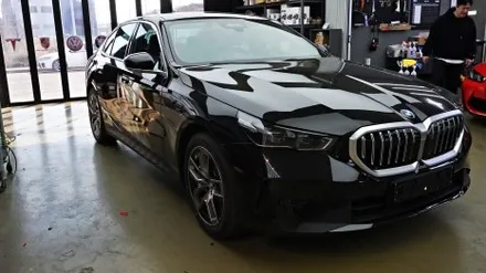 청라썬팅 BMW 5시리즈 520i 신차패키지부터 크롬죽이기, 보조배터리, 블랙박스까지 !