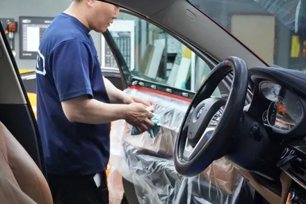 인천 썬팅 bmw X6 재작업 후기~