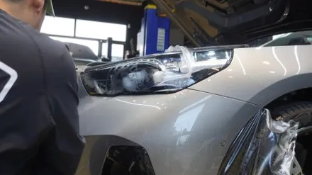BMW 5시리즈 차량 앞범퍼, 사이드미러, 필러, 실내 - 생활보호 PPF, 썬팅 제니스 ir - 전면 30%, 측후면 15% 시공 완료