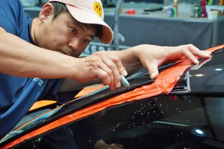 콜벳 c8 윈드쉴드로 앞유리 보호하기~
