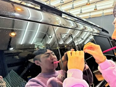 싼타페 mx5 크롬죽이기로 블랙잉크 만들고 싶으시다면 !?