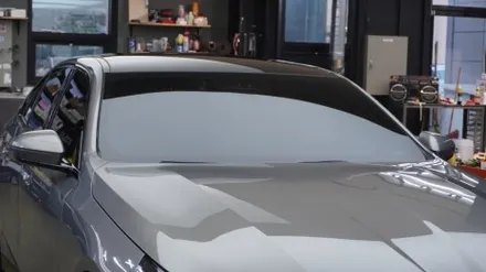 BMW 5시리즈 차량 앞범퍼, 사이드미러, 필러, 실내 - 생활보호 PPF, 썬팅 제니스 ir - 전면 30%, 측후면 15% 시공 완료