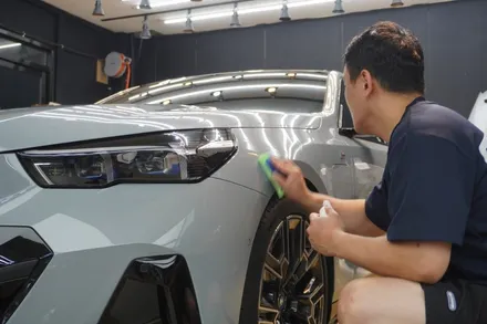 인천썬팅/서구틴팅맛집/신차패키지/BMW 530e(G60)M Spt 브루클린 그레이 메탈릭, 솔라가드프리미엄 퀀텀 28%, 14%, 유리막코팅, 생활보호ppf