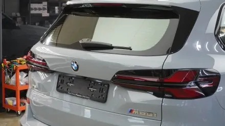2026 BMW X5 퀀텀 썬팅 재시공 (전면-28%,1열-14%,2열-8%,열선-8%)