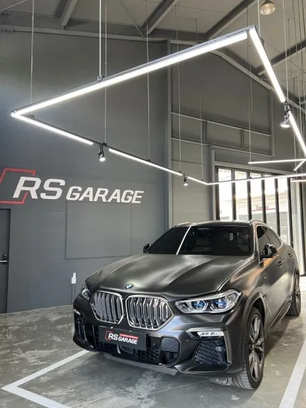 BMW x6 m50d 전체랩핑 재시공, 헤드라이트PPF. 에이버리 사틴 다크그레이