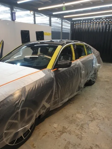 BMW 530i 루마 버텍스900 썬팅 시공 과정