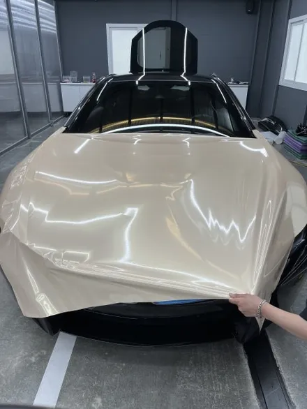 BMW i8 랩핑 - 에이버리 샌드스파클 전체랩핑