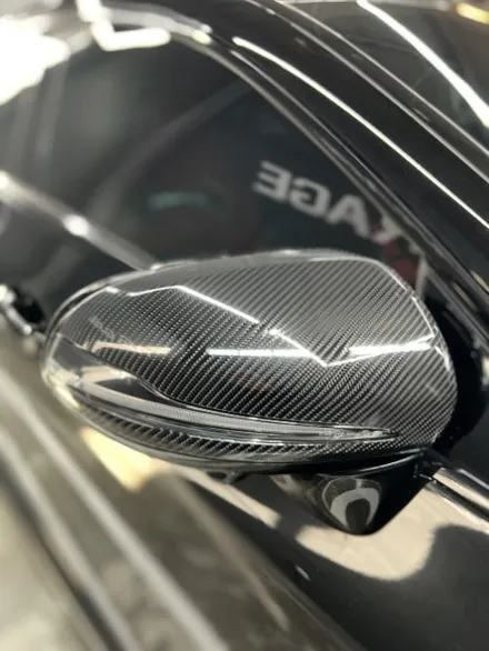 벤츠 GT63 크롬죽이기 가니쉬 무광 메탈릭실버, 사이드미러 STEK카본PPF