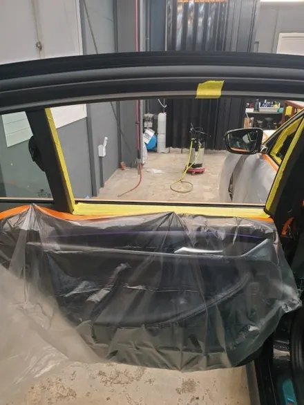 BMW 530i 루마 버텍스900 썬팅 시공 과정