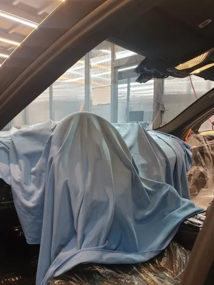 BMW 530i 루마 버텍스900 썬팅 시공 과정