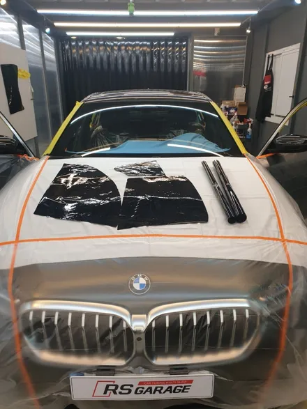 BMW 530i 루마 버텍스900 썬팅 시공 과정