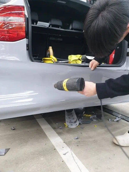 포르쉐 카이엔 전체 랩핑 쿨그레이 드레스업 효과!