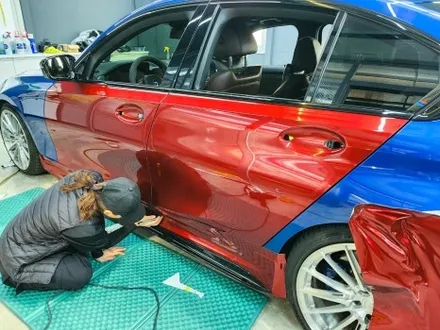 가장 완벽한 3시리즈 M340i 전체랩핑 이노즈텍 뱀파이어레드