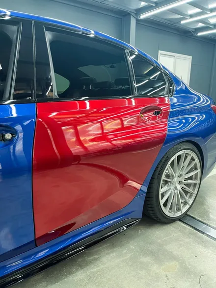 가장 완벽한 3시리즈 M340i 전체랩핑 이노즈텍 뱀파이어레드