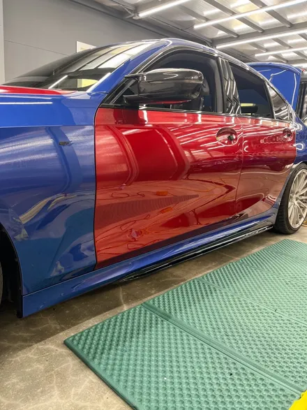 가장 완벽한 3시리즈 M340i 전체랩핑 이노즈텍 뱀파이어레드