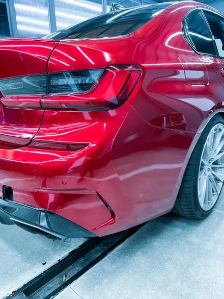 가장 완벽한 3시리즈 M340i 전체랩핑 이노즈텍 뱀파이어레드