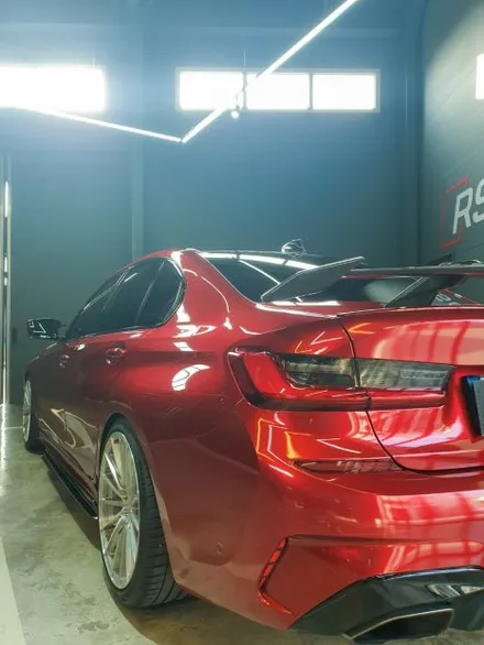 가장 완벽한 3시리즈 M340i 전체랩핑 이노즈텍 뱀파이어레드