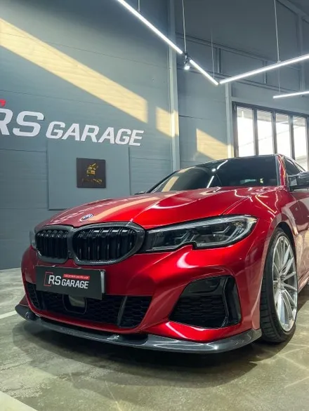 가장 완벽한 3시리즈 M340i 전체랩핑 이노즈텍 뱀파이어레드